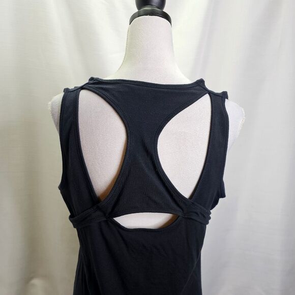 Athleta Black Rafina Racerback Cut Out Athletic Dress Size XL - Picture 5 of 9